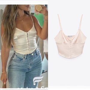 Zara Bustier crop top